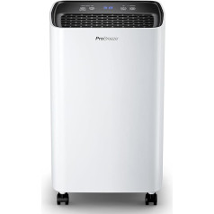 ProBreeze Dehumidifier 12L in 24h Dehumidification Performance - Dehumidifier - Electric Dehumidifier with 2L Water Tank, Tumble Dryer, Automatic Moisture Sensor, Timer - Against Mould