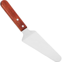 iplusmile Cake Slicer, Stainless Steel Cake Server with Wooden Handle, Cheese Shovel, Spatula, Kitchen Baking Tool for Bakery, Home Party