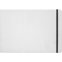 ETCHR Sketchbook for Drawing and Painting, Watercolour, 1 Piece, A4-100% Cotton, Cold Pressing, Textured, Vegan-Friendly, Multimedia Sketchbooks, 52 Pages, Landscape Format