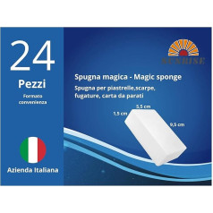 Magic Cleaning Sponge Rubber Extra Durable with Cleaning Power 2 Voltee Efficient White Magic Sponge for Kitchen Bathroom Wall Shoes (Pack of 24)