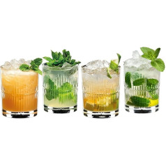 RIEDEL Mixing Rum Set of 4 Clear Crystal Glass Machine Made