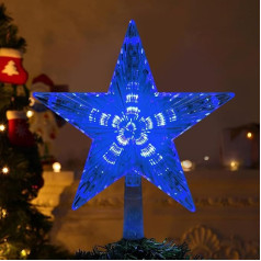 Christmas Tree Topper, LED Christmas Tree Topper, Poinsettia, Tree Topper for Christmas, Christmas Tree Decoration