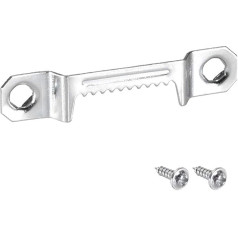 Sourcing Map Saw Tooth Picture Hanger - Double Hole with Screws for Hanging Frames