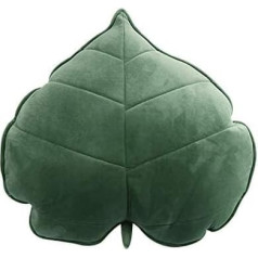 Leaf Plush Cushion Plant Decorative Cushion Soft Toys 3D Plush Toy Birthday Gifts Decorative Cushion (Green, 50 cm)