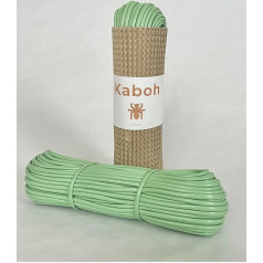 Synthetic Wicker..PVC Rattan Repair Material.PVC Rope for Braiding Chairs,Baskets,Lamps,Garden Furniture,Flower Pots.(Pastel Green)