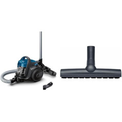 Bosch Clean’n BGC05A220A Bagless Vacuum Cleaner, Space-Saving, Easy Emptying, Very Light, 700 Watt, Grey, & BBZ123HD for Parquet and Hard Floors