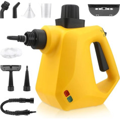 Steam Cleaner for Everything with 10 Accessories - 3.5 Bar Steam Pressure 380 ml for Removing Dirt and Grease, 1000 W Steam Cleaner Handheld Device for Cleaning Floors, Upholstery Furniture Joints and