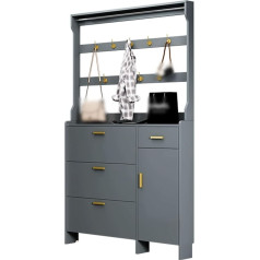 Shoe Cabinet for Entryway, Hallway, with Hanger, Tilting Bucket, Large Capacity Shoe Rack and Removable Baffle, Free Standing Shoe Organizer