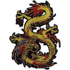 1 Piece Dragon Embroidery Applique Decoration Lace Fabric Patch Sewing Accessories