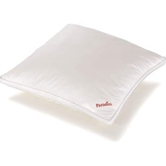 PARADIES Softy Solid Organic Pillow 80 x 80 cm Oeko-Tex Certified Standard 100 Class 1, Medically Tested, Pillow with Zip