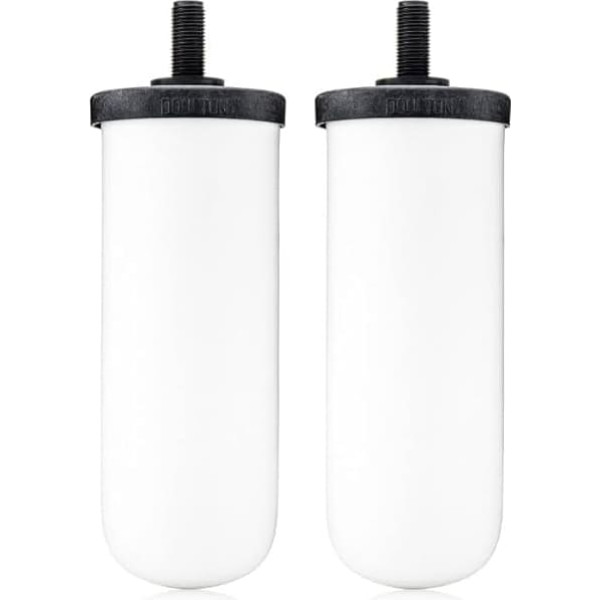 DOULTON British Berkefeld Activated Carbon Water Filter - 2x7 Ultra Fluoride Ceramic Gravity Filter Cartridge Reduces Impurities | WRAS Certified Drinking Water Candle Element | 8B76