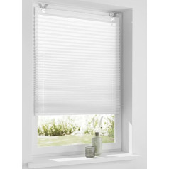 Rollos & More - Roman Shade, Eyelet Blind, Pleated Olbia - White, Green, Grey, Orange, Marc Eyelet Approx. 40/50/60/70/80/100 x 125/210 cm.