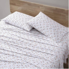 Eddie Bauer Double Duvet Cover Set, Cotton Percale Bedding Set, Fresh & Cool, Lightweight & Breathable Dormitory Essentials (Canoe Lake Paddle White, Twin)