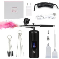 Airbrush Set, Airbrush Kit, Multifunctional Dual Action Airbrush Set, Wireless Airbrush Kit, for Make-Up, Art, Craft, Nail Art, Cake Tattoo Model, Airbrush Set Children