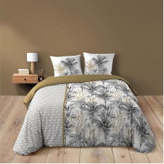 douceur d'intérieur 100% Cotton Duvet Cover Set, Multi-Colour, 260 x 240 cm