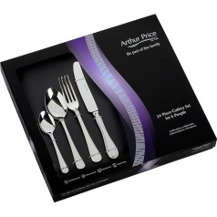 Arthur Price 24-Piece 18/10 Stainless Steel Britannia Box Set