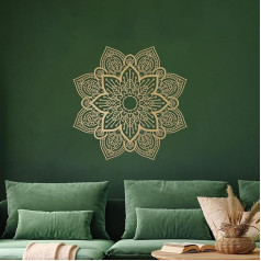 Large Metal Round Mandala Wall Decoration, Unique Lotus Flower Wall Decoration for Living Room, Bedroom, Bathroom, Corridor, Home, Room and Office Decoration