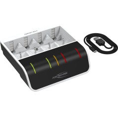 Ansmann battery charger, automatic battery charger with repair mode. Battery charger Powerline 4 Smart