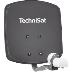 Technisat Digidish 33 Satellite Dish 33cm with Mounting and Dual LNB - Grey