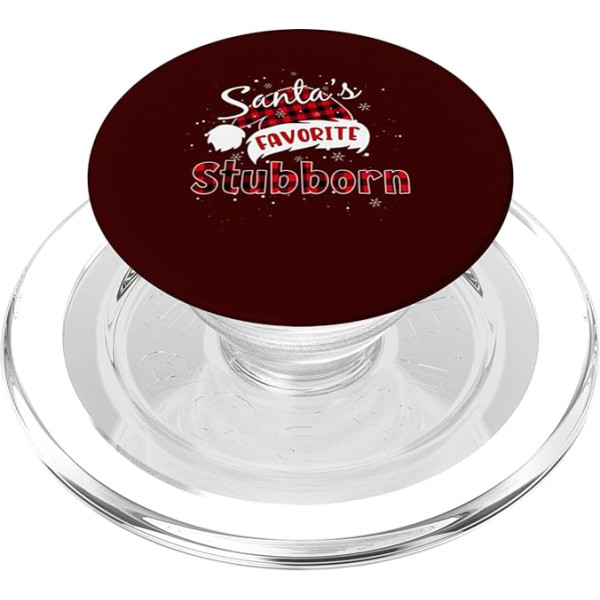 Das liebste Plaid des Weihnachtsmanns, lustiges Buffalo-Weihnachtsmotiv PopSockets PopGrip für MagSafe