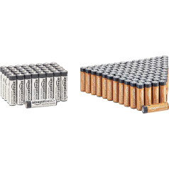 Amazon Basics High Power 1.5 V AA Alkaline Batteries, Pack of 100 (Appearance May Vary)