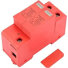 Surge Protector, DC1000V 2P 20KA ~ 40KA Surge Protection Low Voltage Arrester Installation Guide Rail Easy Operation