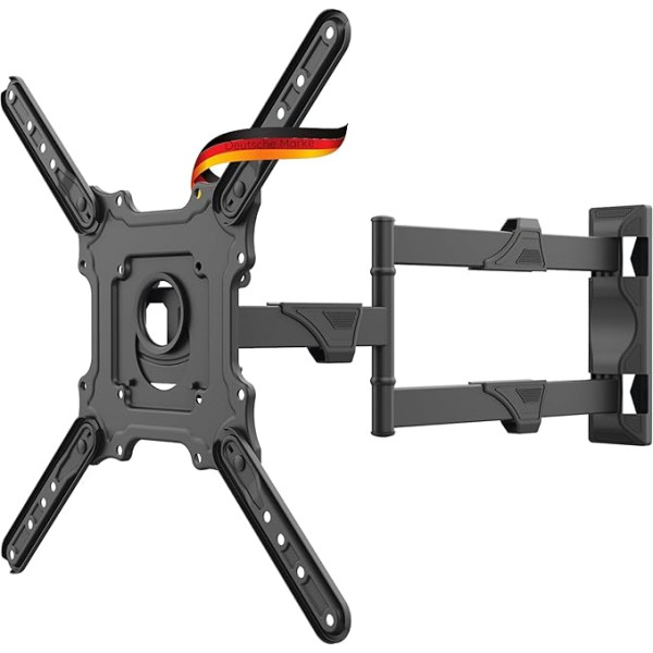 SCHWAIGER 9420 TV Wall Mount 23-75 Inch Tiltable / Swivelling Max. 35 kg / VESA Standard 400 x 400 / Includes Mounting Accessories Black