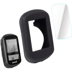 CNC Case for Garmin Edge 530 830 130 1030 Silicone Case, Tempered Glass Screen Protector for Garmin Edge 530 830 130 1030 Film Anti-Scratch High Resolution Full Coverage
