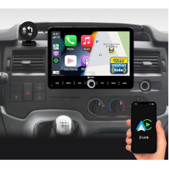 DYNAVIN Android Car Radio Sat Nav for Ford Transit 2006-2013: 10.1 Inch Radio with Wireless Carplay and Android Car, Head-up Display, Includes DAB+, D9-TS06 Plus Flex - C