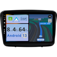 [4GB + 64GB] Android 12 Car Radio for Mitsubishi Pajero Sport 2 L200 / Triton (2008-2016)-[Integrated CarPlay/Android Car/DSP/GPS]-9 Inch IPS Camera + MIC-DAB/Steering Wheel Control/Mirror