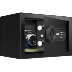 RPNB Luxury Safe and Locker, Money Case, Number Keypad Safe, Perfect for Home, Office, Hotel, Business, Jewellery, Gun, Cash Consumption Storage, 8.5 L