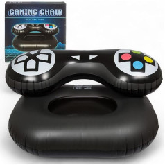 MIJOMA Inflatable Gaming Chair - Comfortable Game Controller Seat 115 x 70 x 55 cm Retro Design Perfect Gamer Accessory