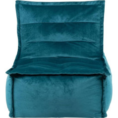 Icon Dolce Bean Bag Lounger for Adults, Teal, Fluffy Velvet Fabric, Giant Velvet Bean Bag with Filling, Bean Bag Chair, Comfortable Armchair for Living Room, Lounge, Bedroom, Office