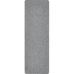 andiamo Amadis Doormat for Indoor and Covered Outdoor Use Washable Cotton with Non-Slip Underside 50 x 150 cm Dark Grey