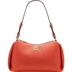 DKNY Women's Remy Top Zip Shoulder Bag, Persimmon