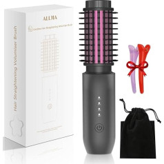 Wireless Hair Curler Brush Grey