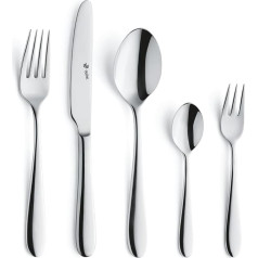 Paul Wirths Nova Cutlery Set 30 Pieces | For 6 People | Cutlery Set Highly Polished | Stainless Steel | Dishwasher Safe