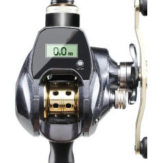 Fishing Reels Long Casting 7.0:1 High Gear Ratio 10 kg Braking Force 8+1BB Metal Spool Waterproof Digital Baitcasting Fishing Reel Carp Reel (Colour: Right Hand)