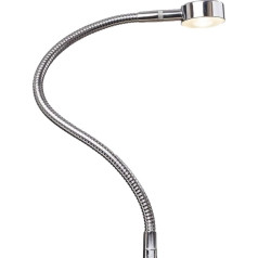 LED Bedside Light, Reading Light, Bedside Reading Light, Flex Light, Silver Grey/Chrome, Touch Switch