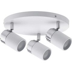 Paulmann Ceiling Light, Metal GU10, 10 W, White, Chrome