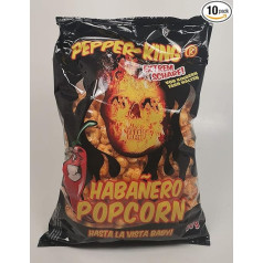 Pepper King Habanero Popcorn 10 x 90 g Pack of 10