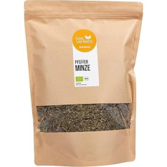 teeverliebt - Organic Peppermint Tea 1 kg I Loose Herbal Tea Peppermint Fine Cut I Fresh Dried Mint Loose I Refreshing & Soothing I from Controlled Organic Cultivation I 1000 g