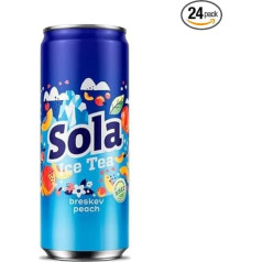 Sola the Real Taste - Made with Real Ingredients and Pressed Flavour (Peach (Can), 0.33 L)