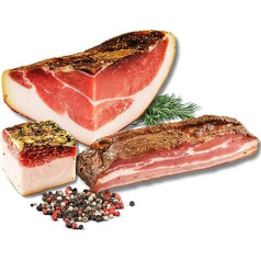 BAVAREGOLA Speck Specialities Tasting Set - South Tyrolean Bacon, Pancetta and Lardo Salt Bacon by Viktor Kofler in Set - Hearty Gift for Men