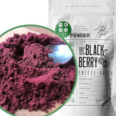 Freeze-Dried Blackberries in Powder, XXL 500 g, Freeze Dried Fruit Powder, Natural Dried Fruit, No Additives, Fruit Powder, Dried Fruit, Blackberry Powder