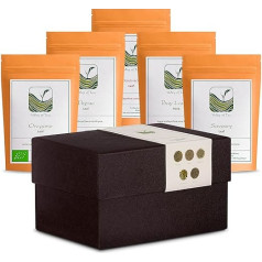 Gift Box Culinary Spices Organic Growing - Hobby Chefs - Thyme and Rosemary Oregano and Savory Bay Leaf Tea Box Loose Tea Herbal Tea Loose Tea Gift Ideas Tea Mix
