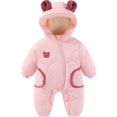 AIEOE Snowsuit Baby Girl Baby Snowsuit Jumpsuit Winter with Hood Romper Boys Girls