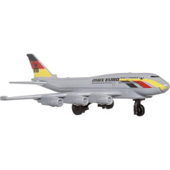 Matchbox Collectible Die-Cast Metal Sky Busters MBX 6-2 Airliner Airplane - HVM39 ~ Silver Passenger Euro Plane Airplane ~ Includes Play Mat