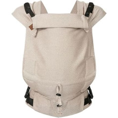 Hoppediz Primeo Baby Carrier for Newborns from Birth, Belly Carrier, Back Carrier, 100% Organic Cotton, Djerba