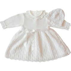 Christening Dress Knitted Dress Party Dress Girls Baby Dress Baby Christening Knitted Dress